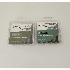 NEW 16 Pack Liberty 3" Half Round Foot Pull Bronze with Copper Highlights New